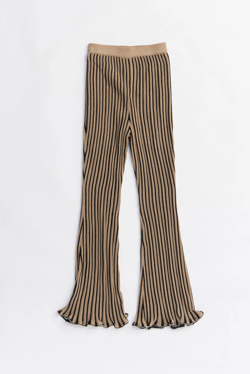 beaded knit pants