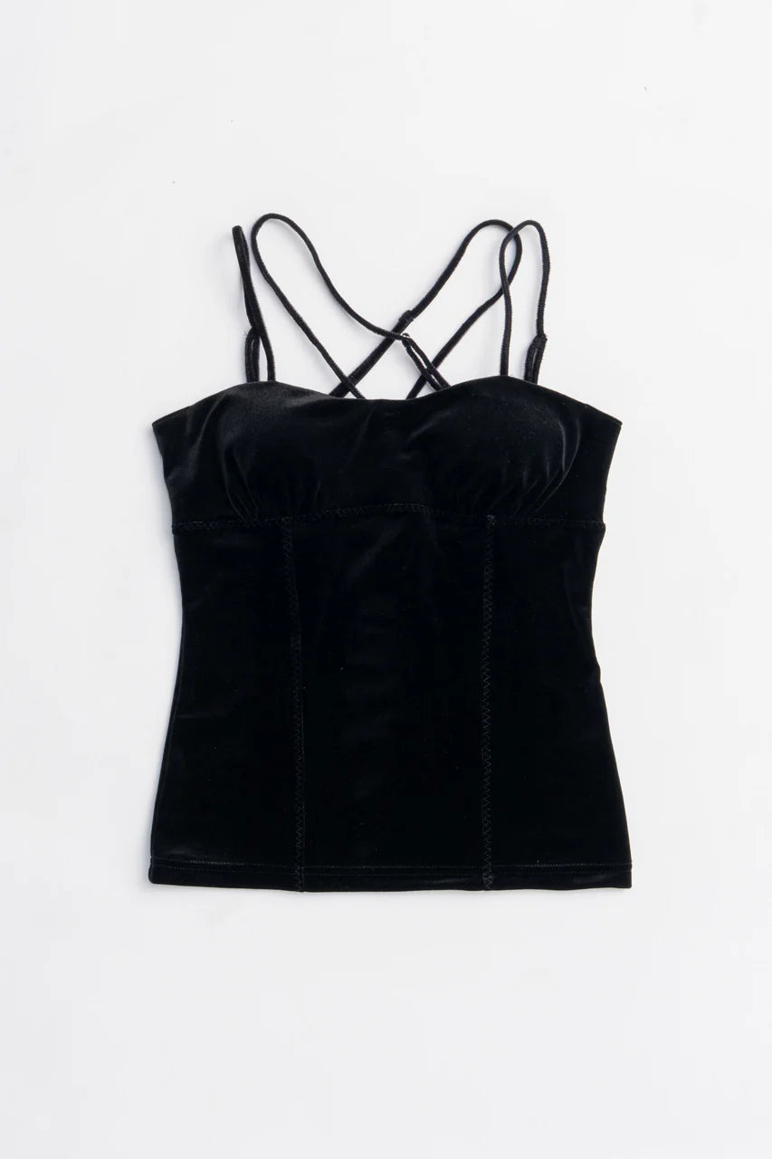 velour cup-in camisole