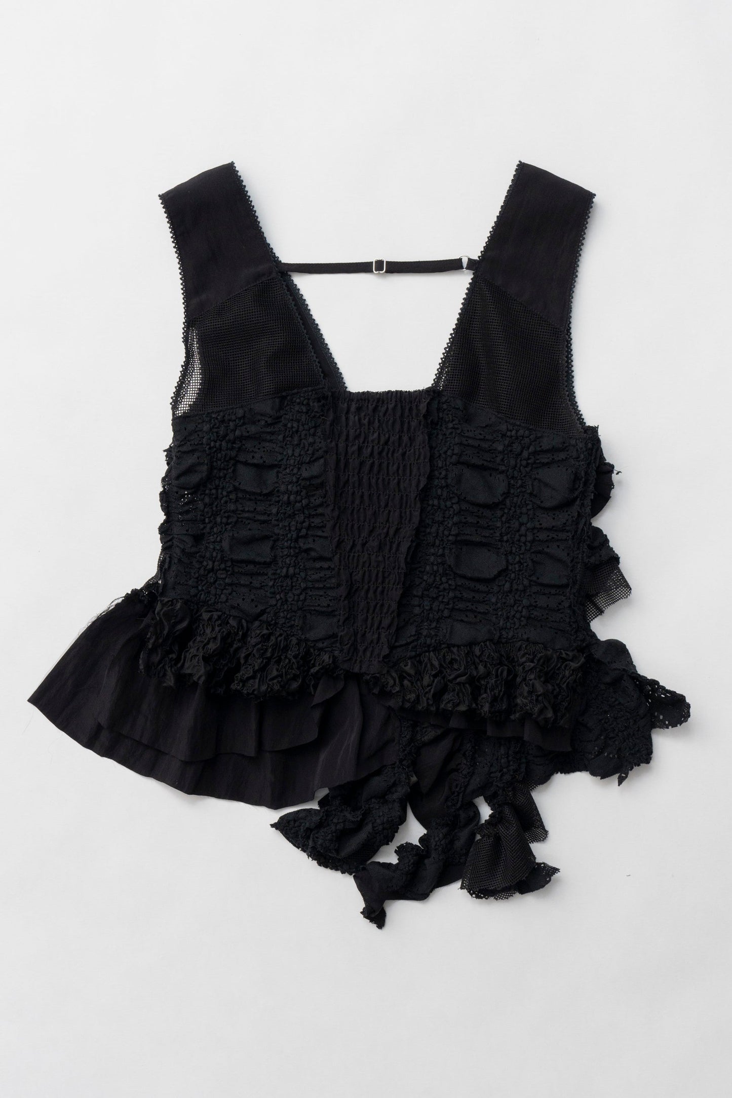 mixed frill top