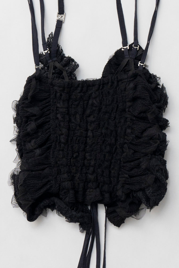 mesh tulle halter top
