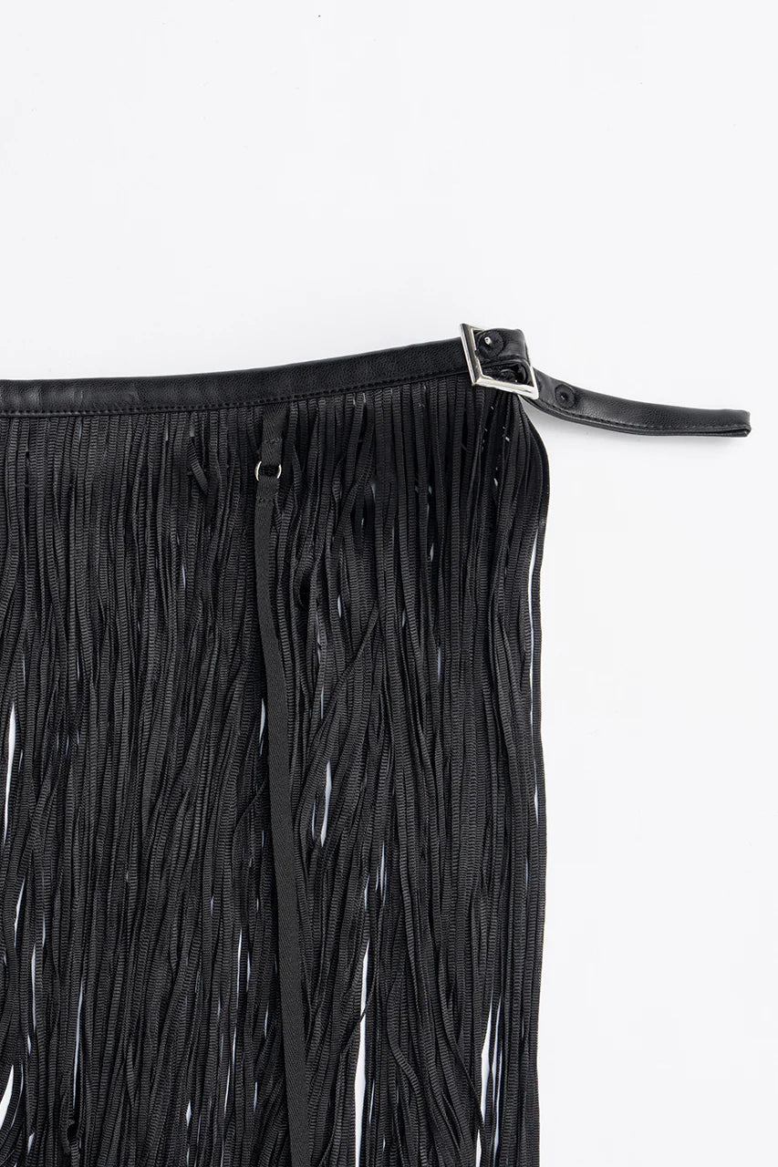 fringe belt skirt