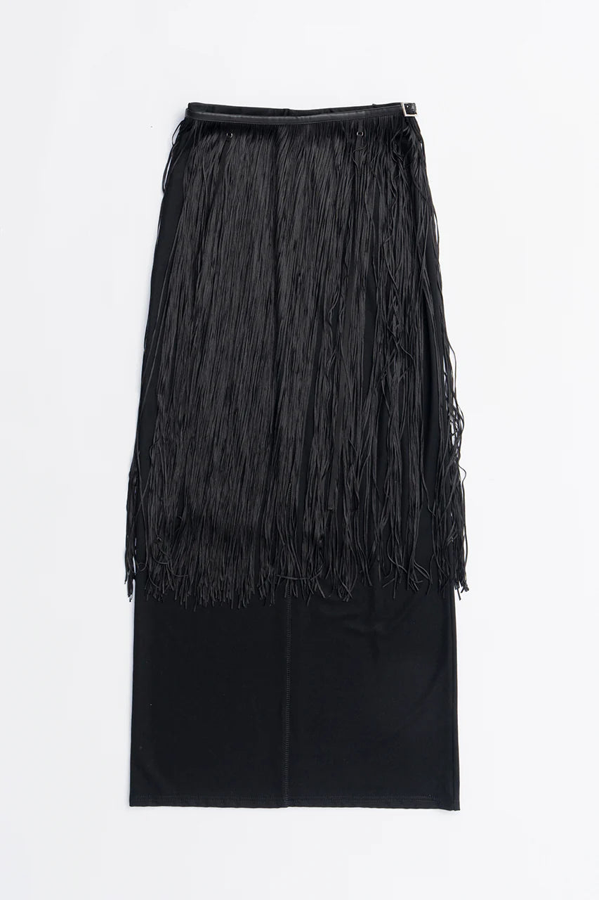 fringe belt skirt