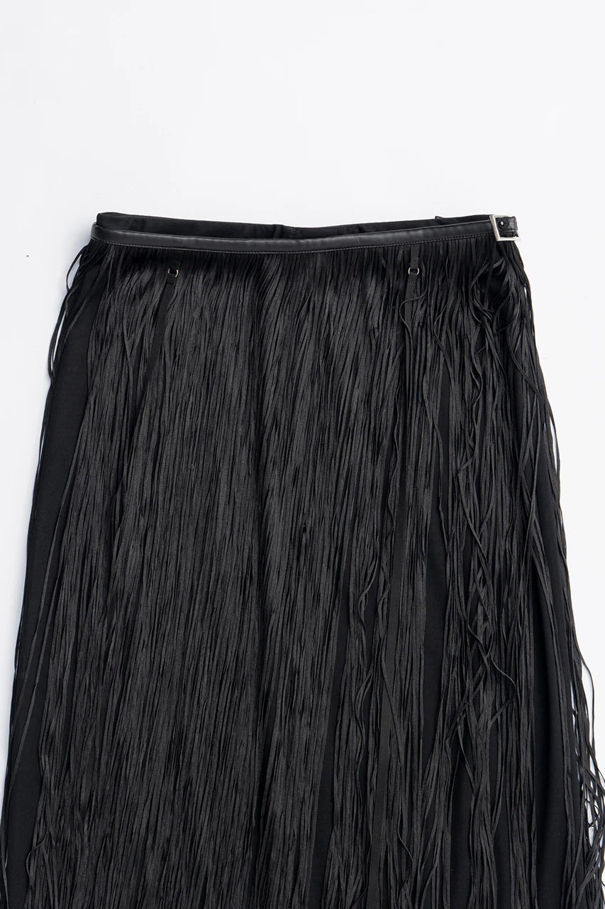 fringe belt skirt