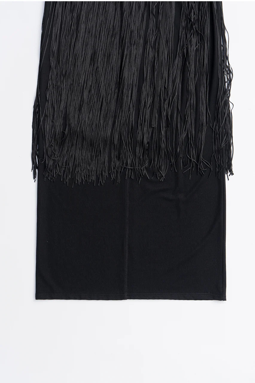 fringe belt skirt