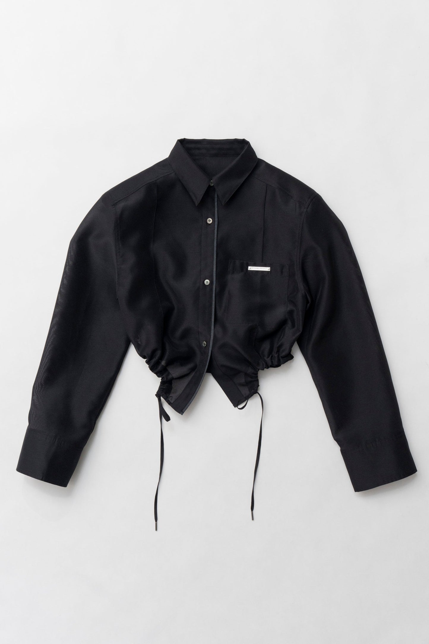 pintuck short shirt