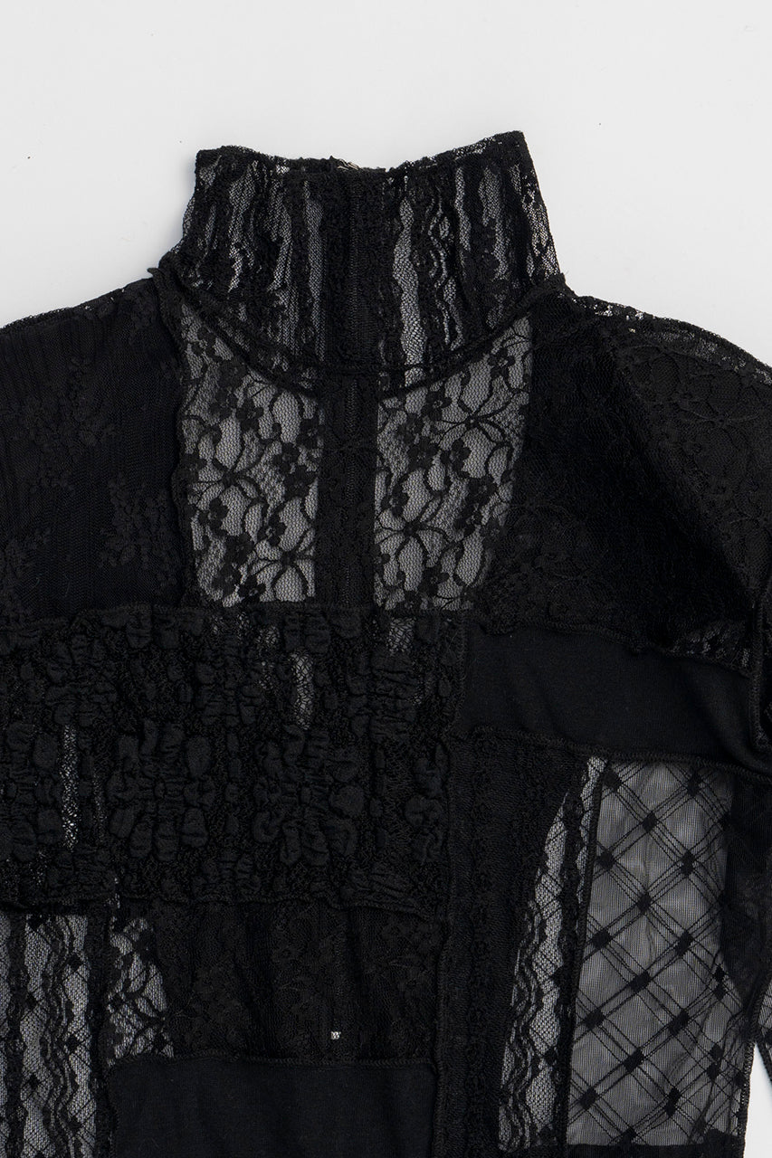 collage lace bodysuit