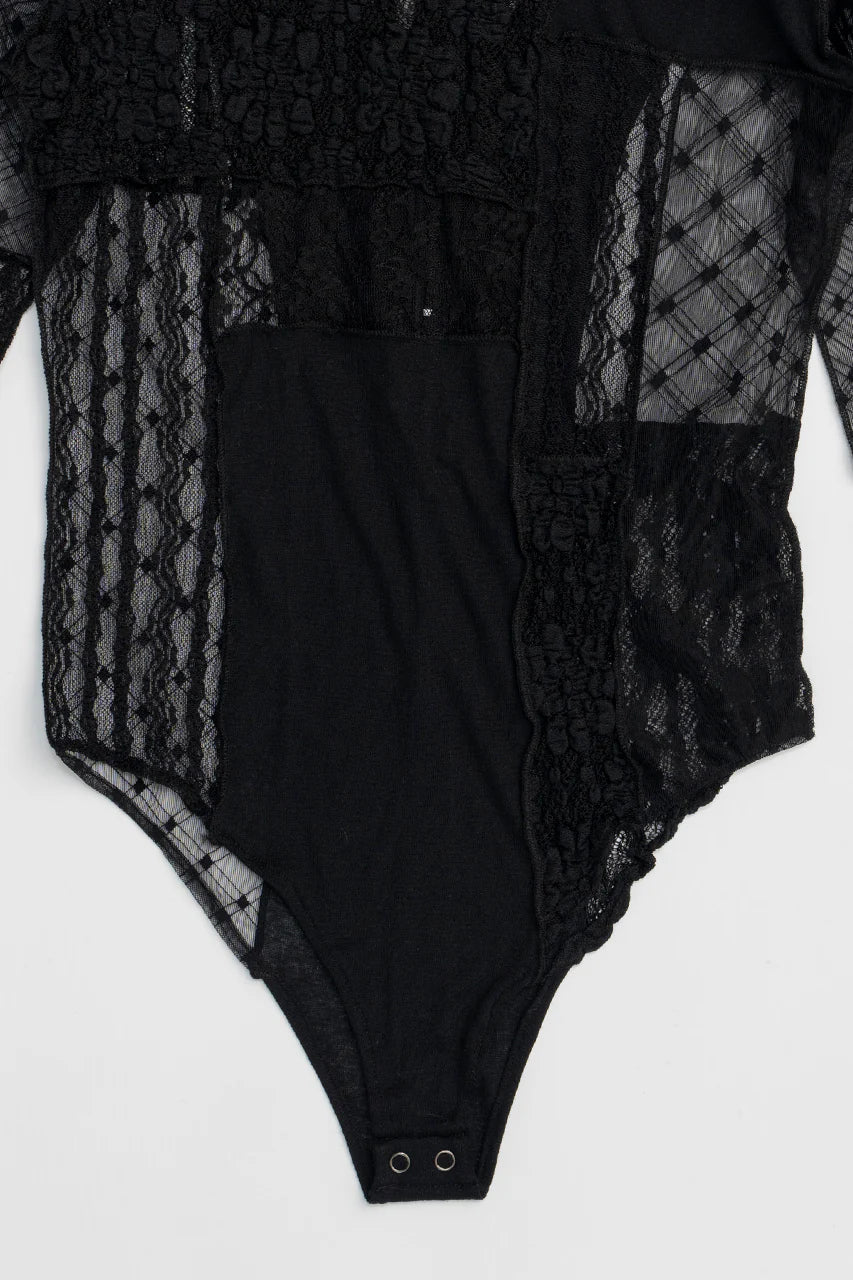 collage lace bodysuit