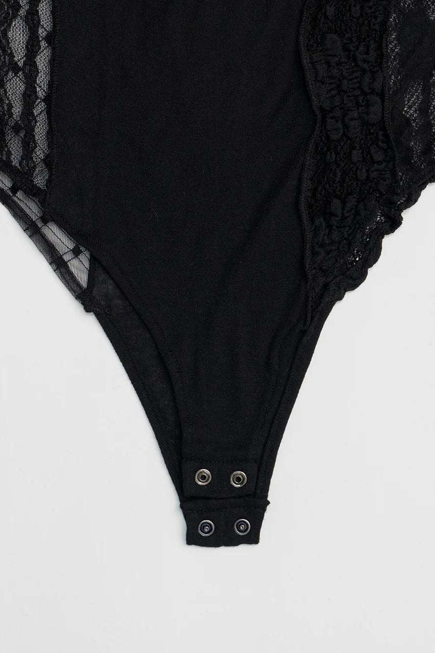 collage lace bodysuit
