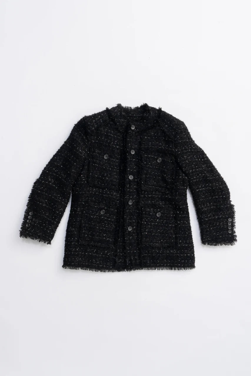 padded tweed jacket