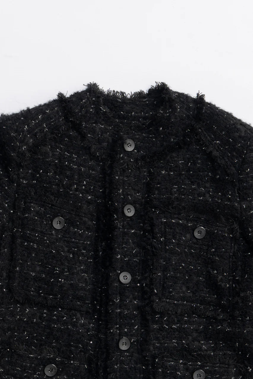 padded tweed jacket