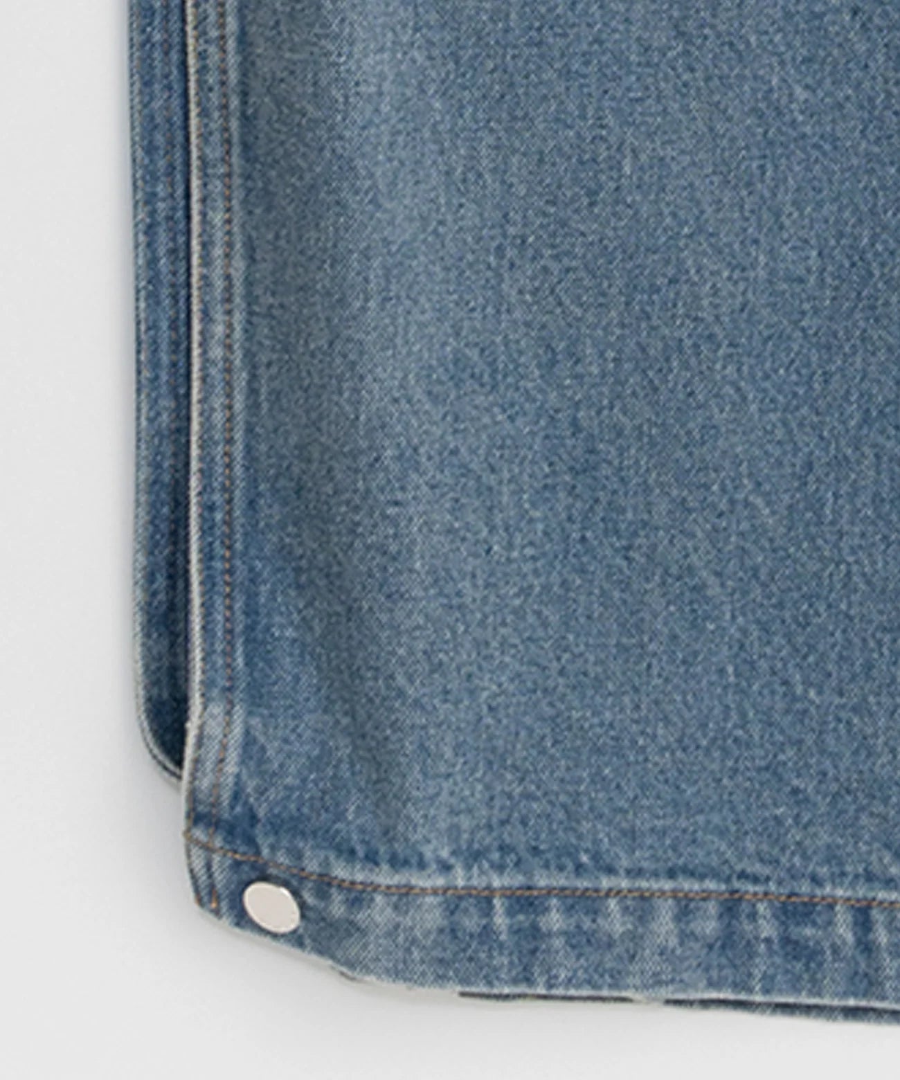 side-tuck cocoon denim pants