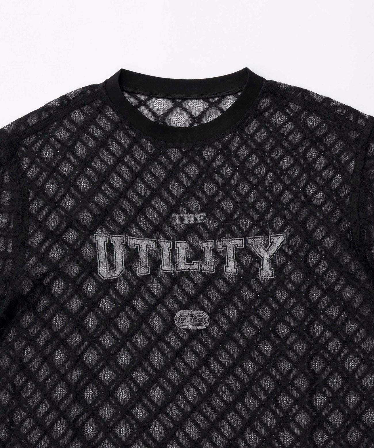 lace logo print oversized t-shirt