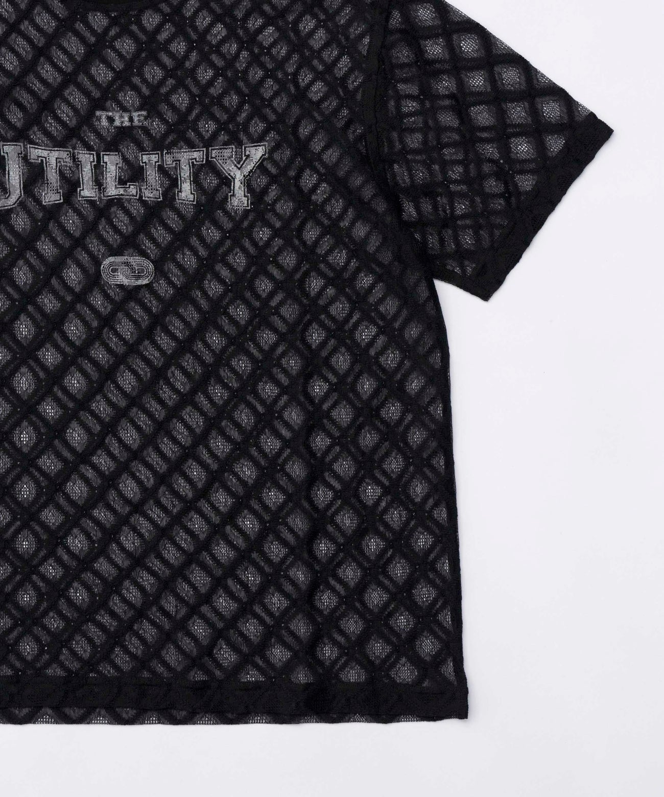 lace logo print oversized t-shirt