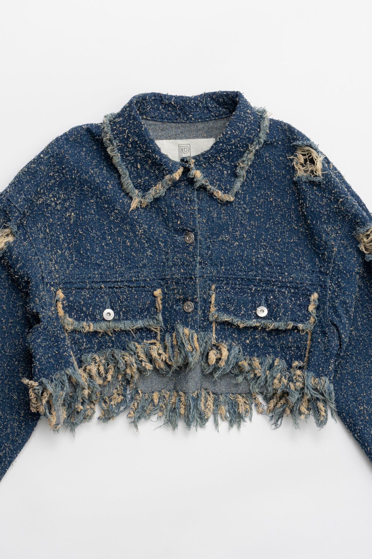 tweedy denim blouson