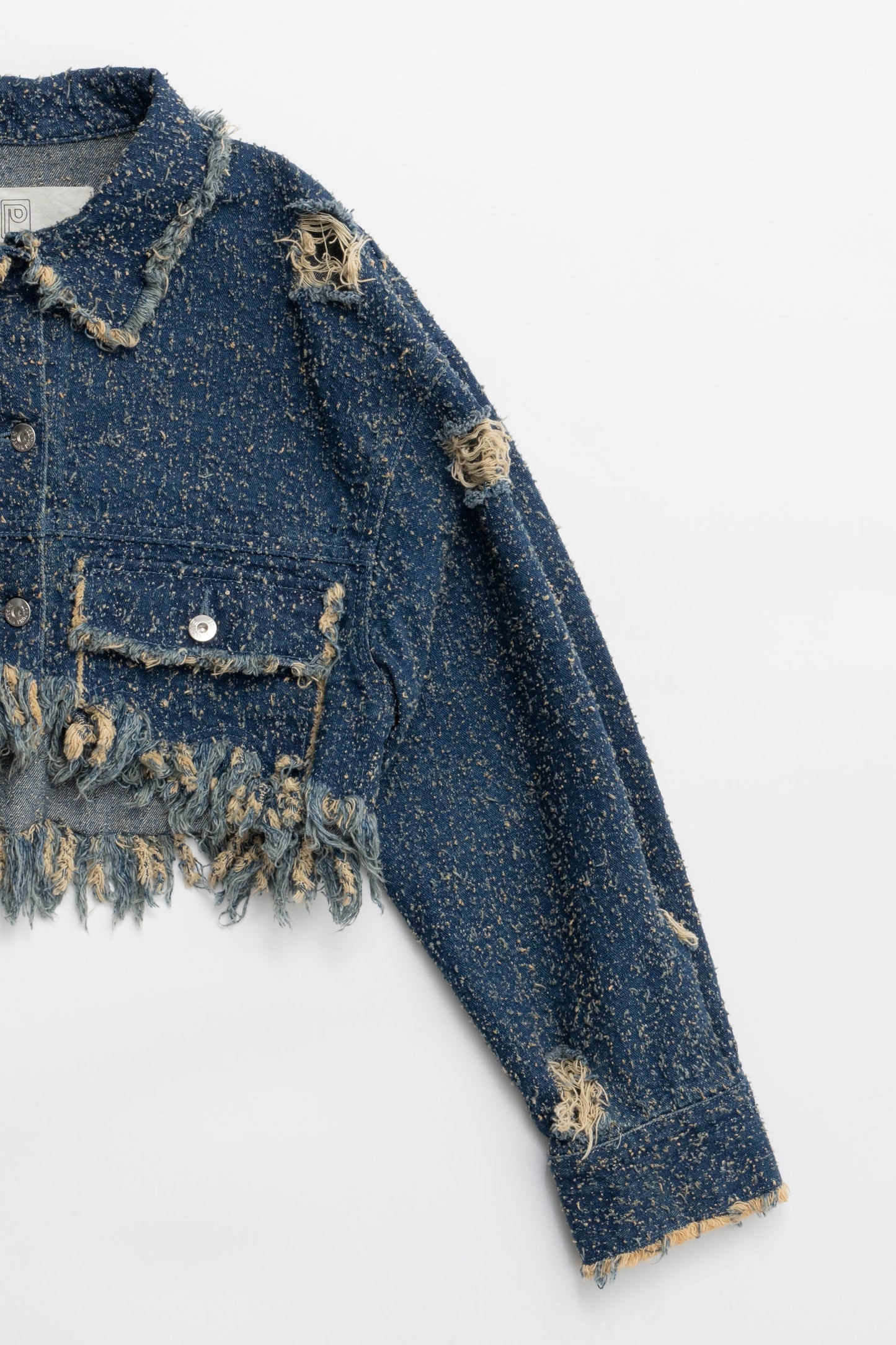 tweedy denim blouson