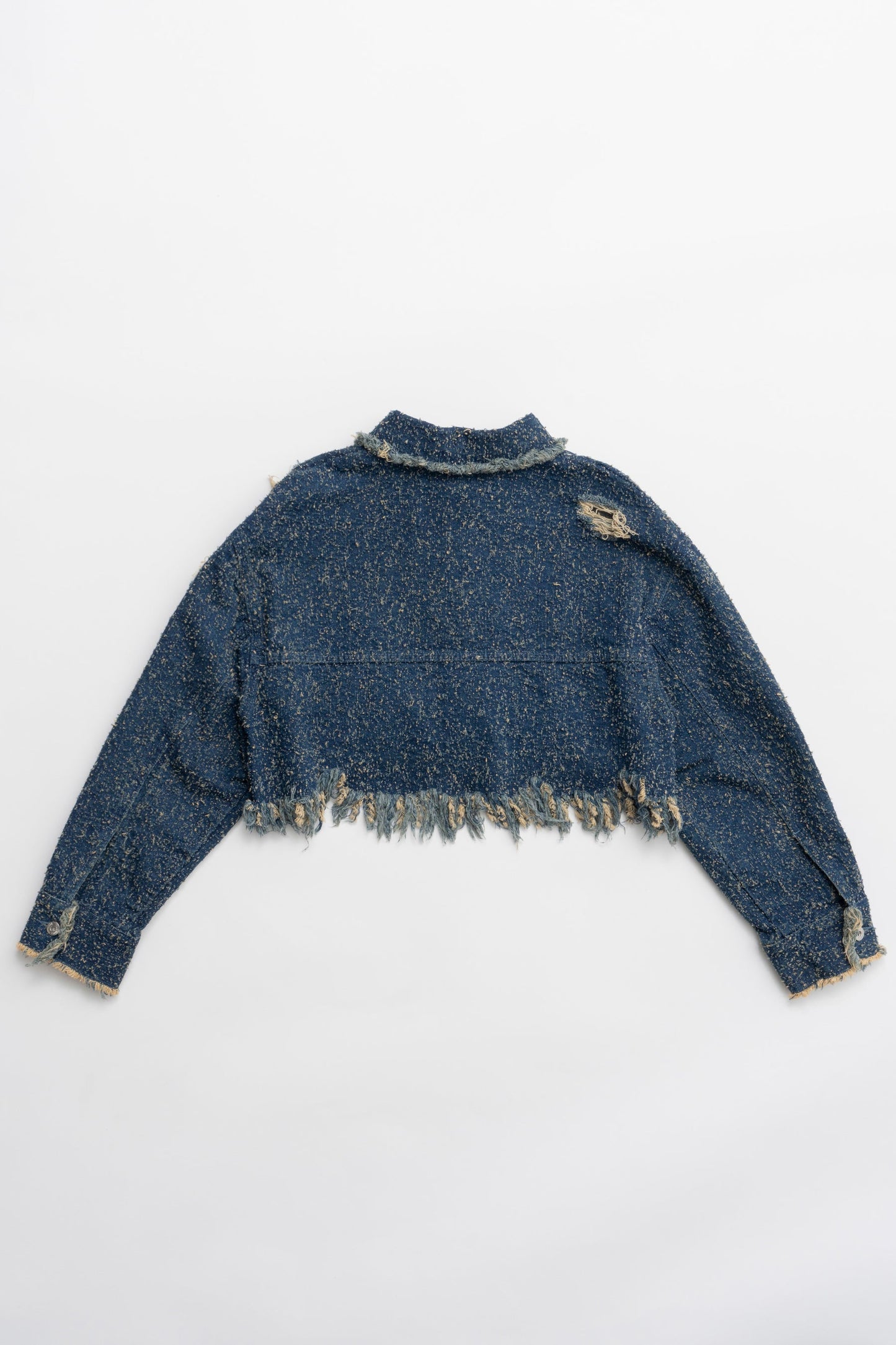 tweedy denim blouson
