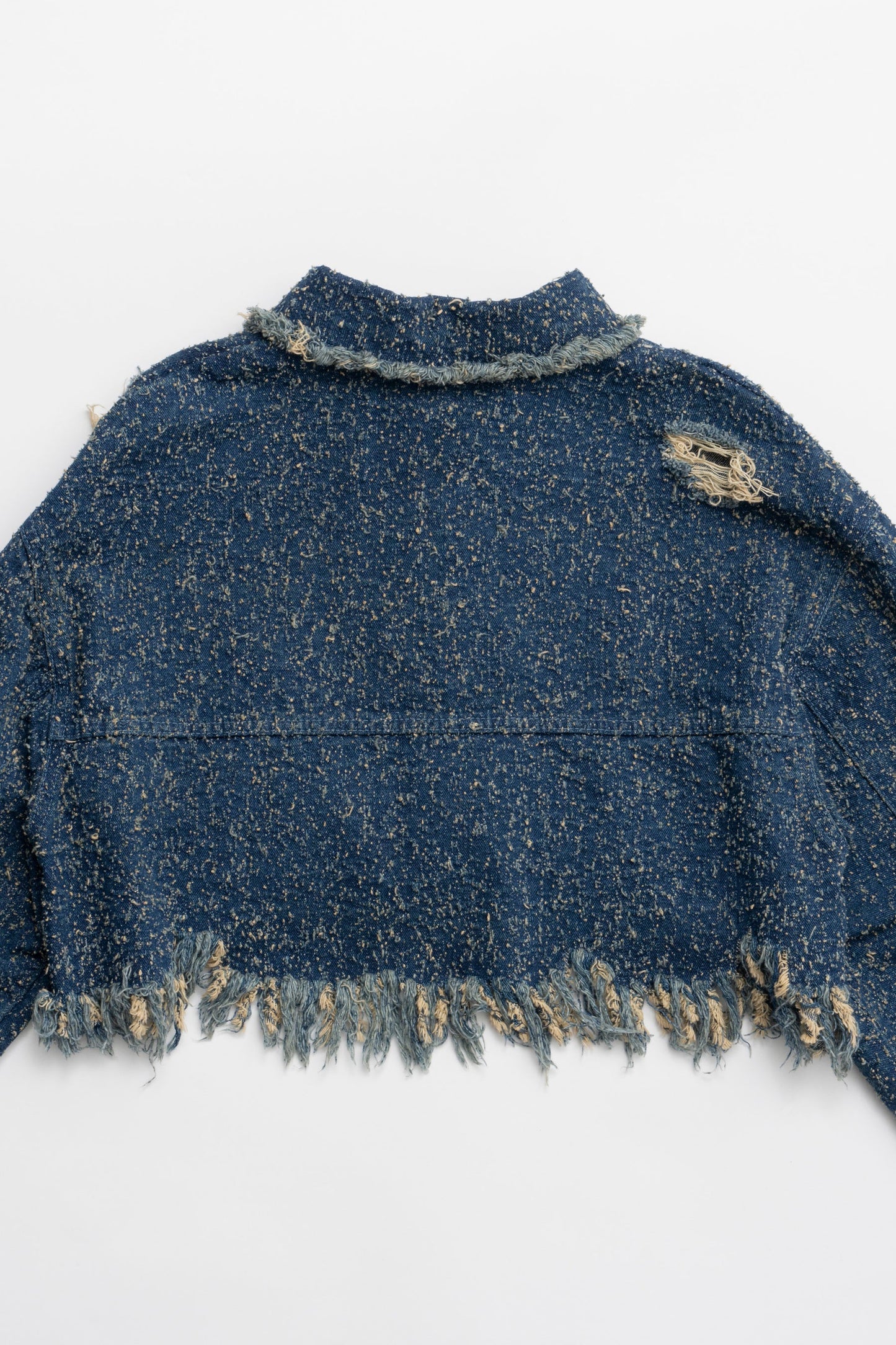 tweedy denim blouson