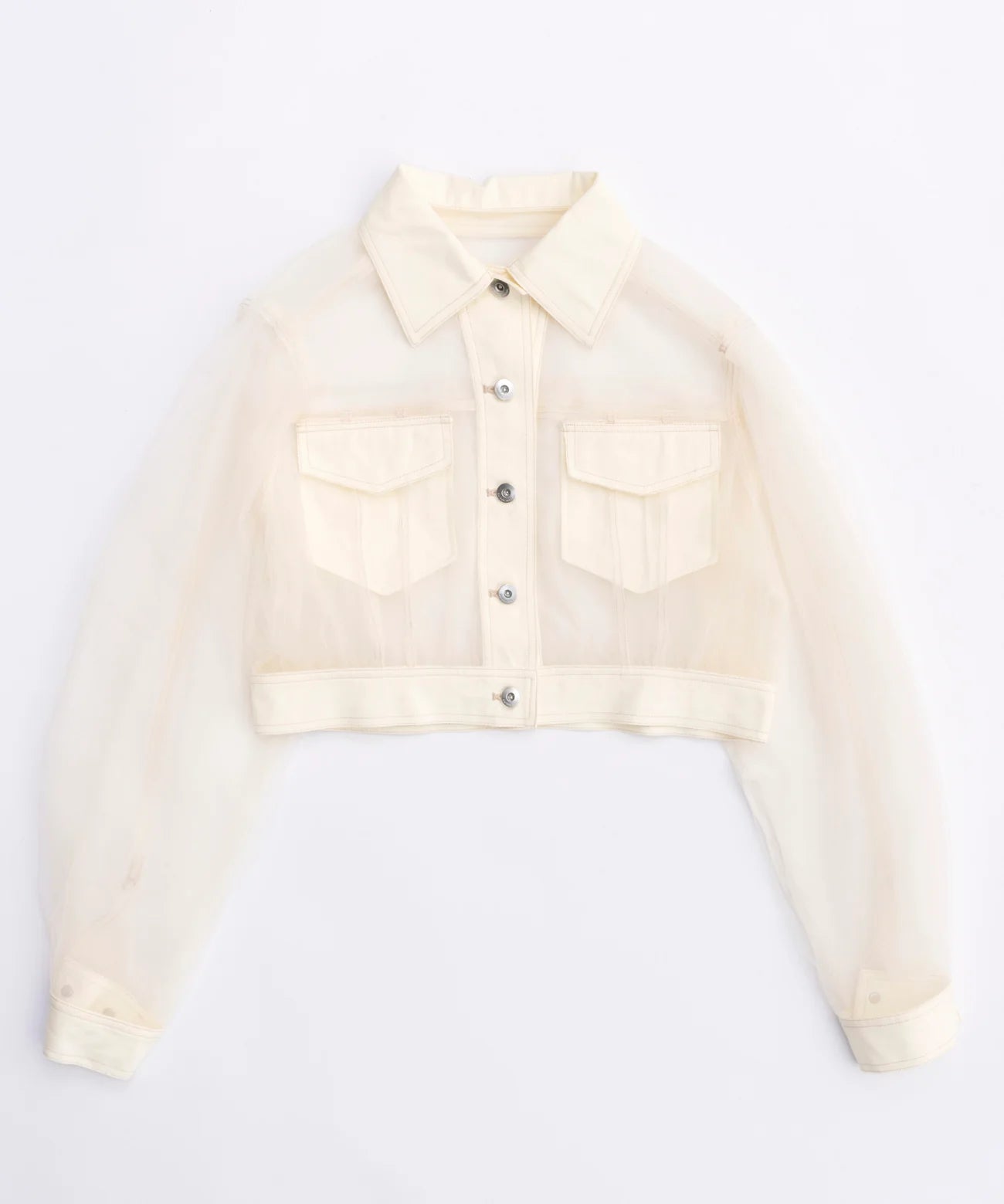 sheer tulle jacket