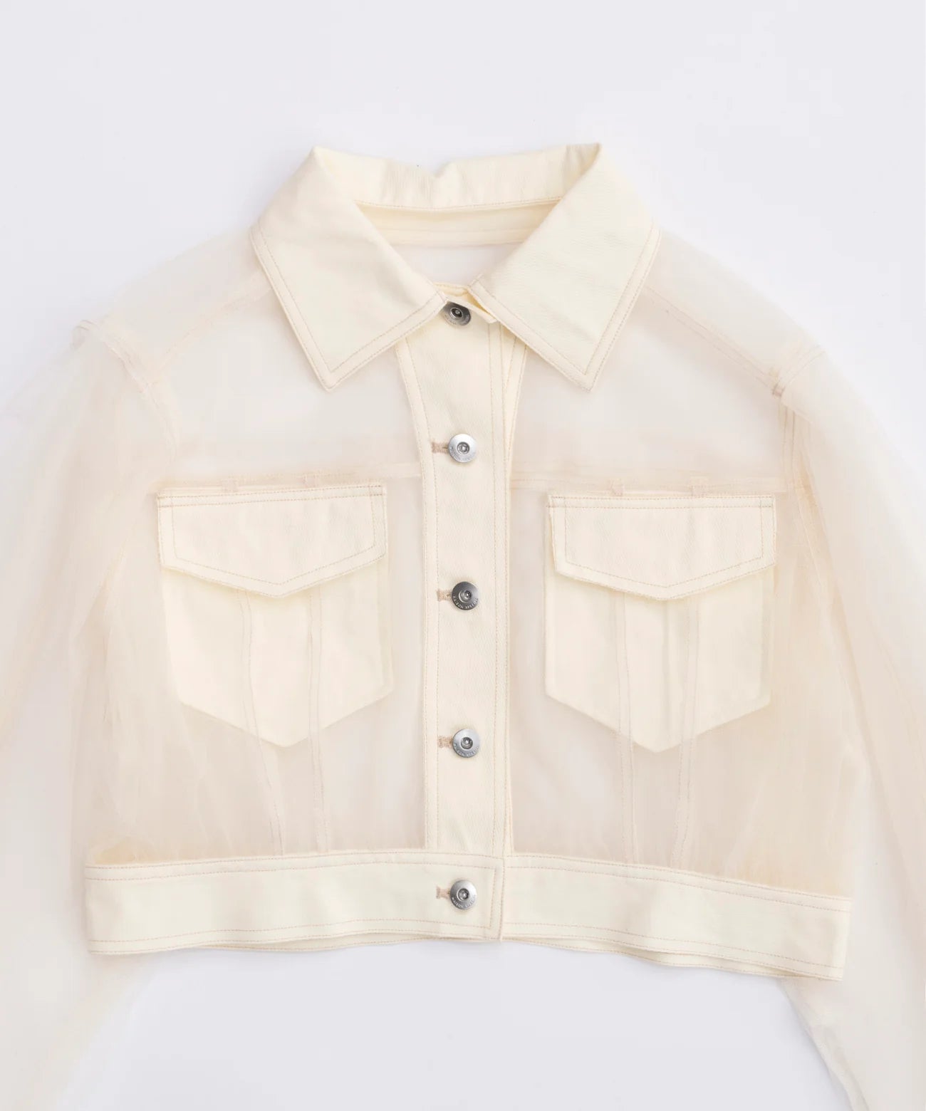 sheer tulle jacket