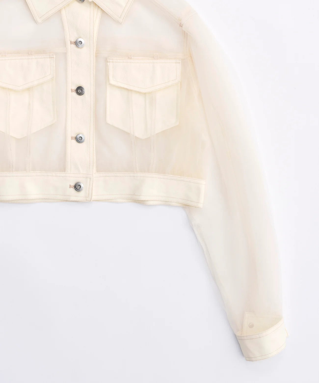 sheer tulle jacket