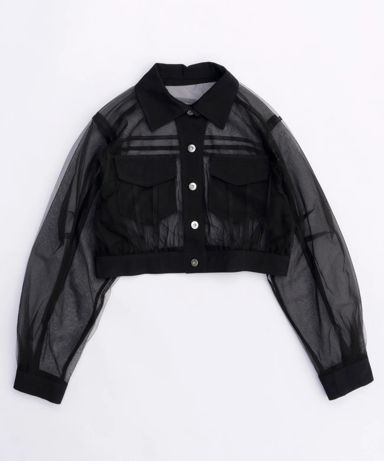 sheer tulle jacket