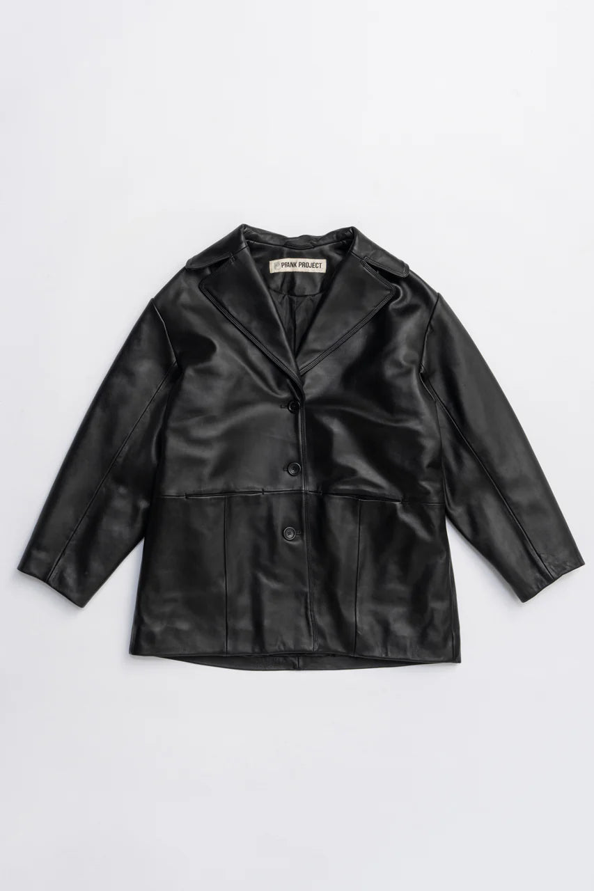 overcoat leather jacket coat