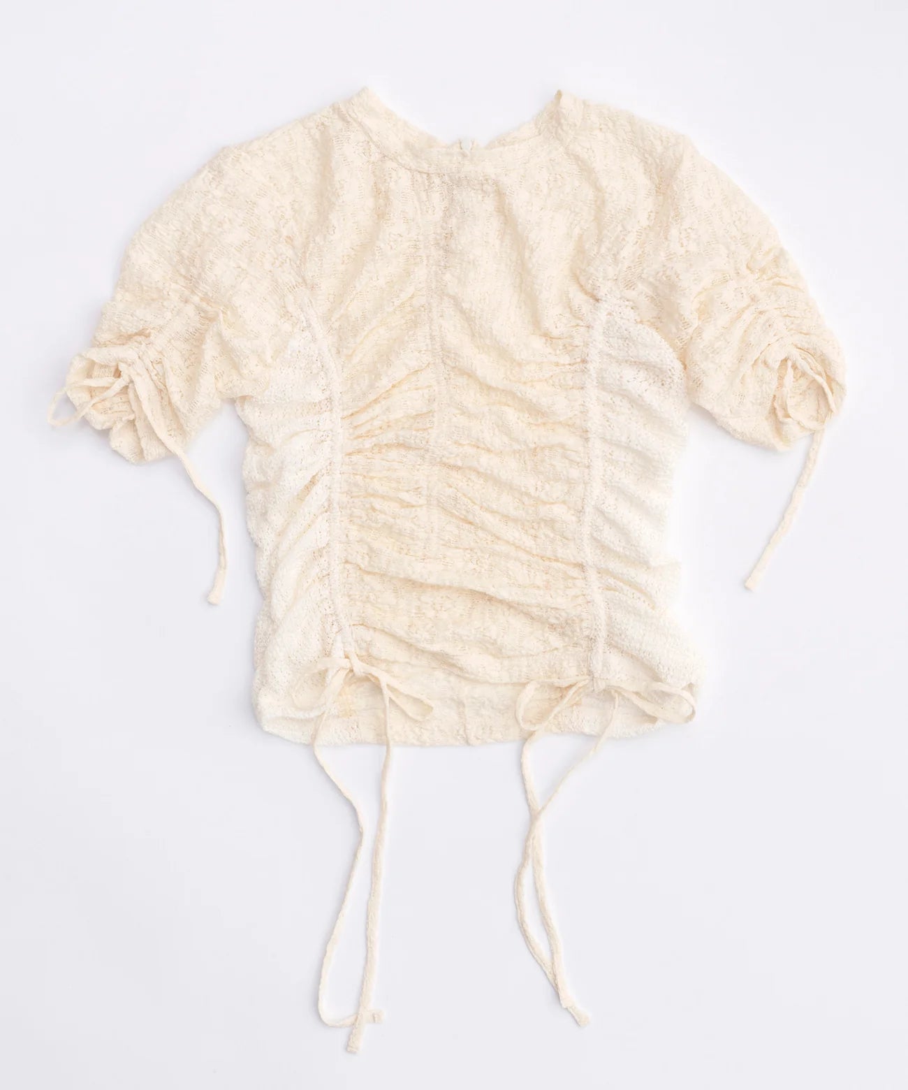 lace shirring tops