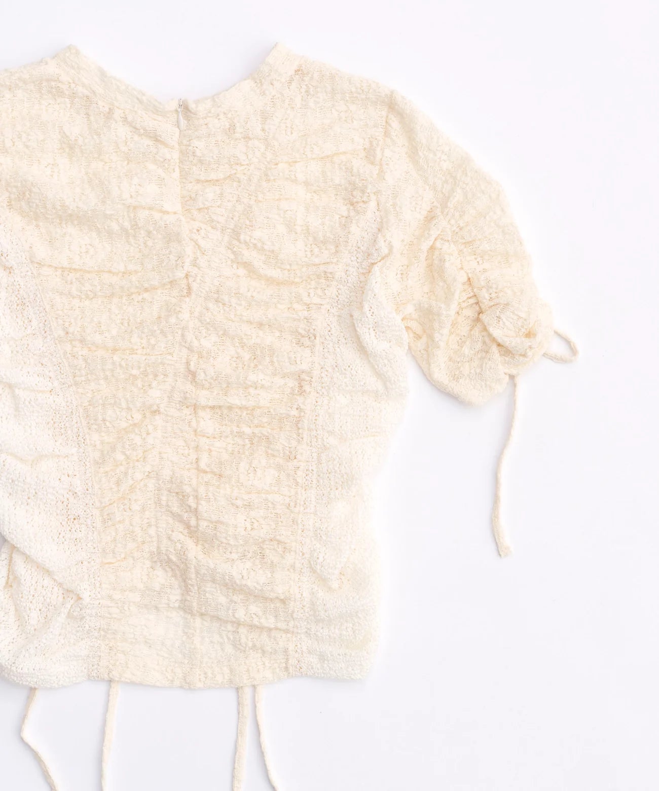 lace shirring tops