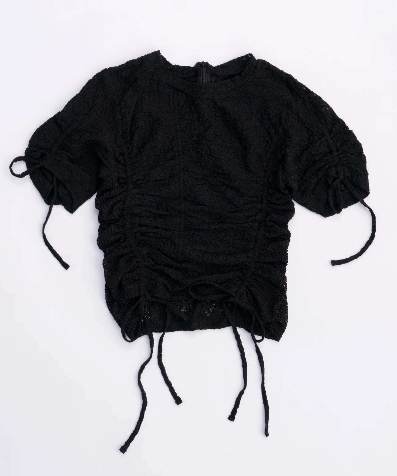 lace shirring tops