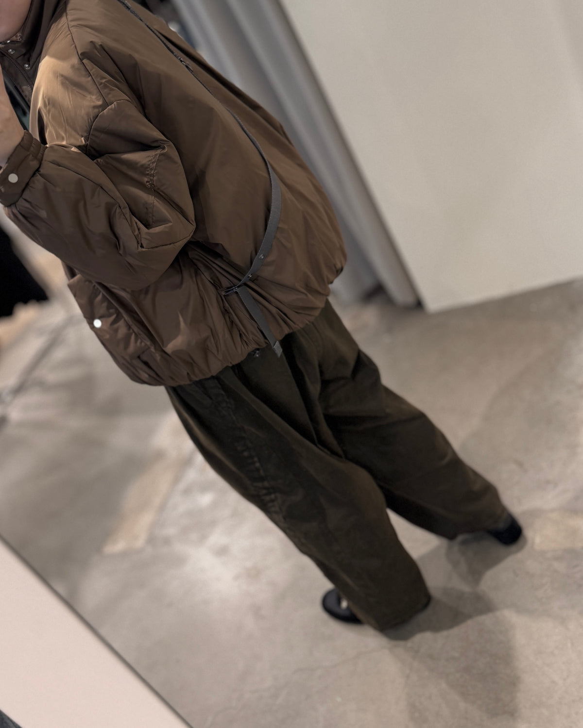 signature drop puffer blouson