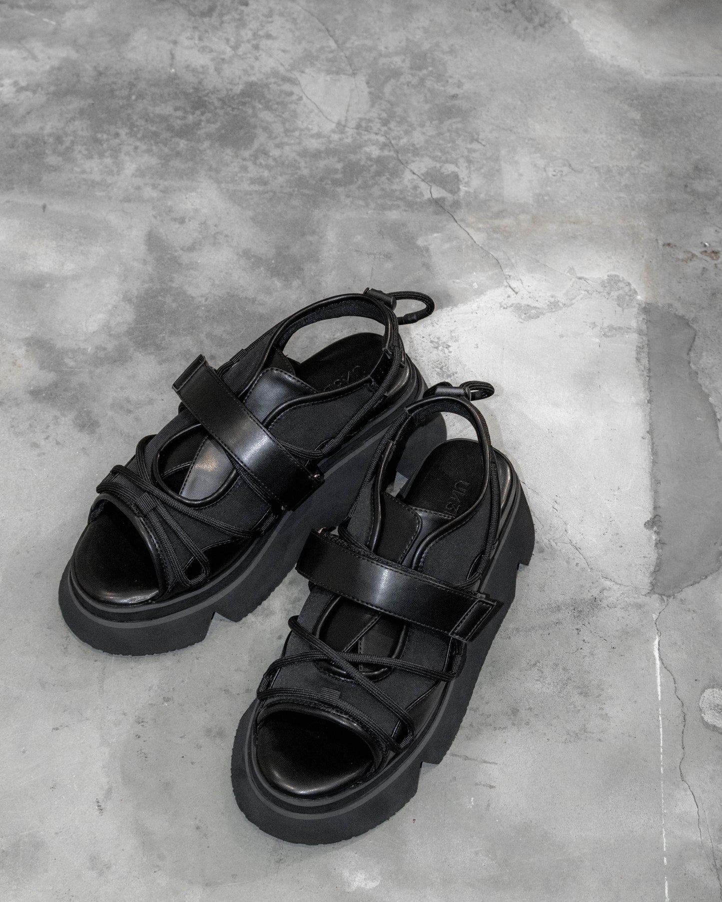 wave cord volume sole sandals
