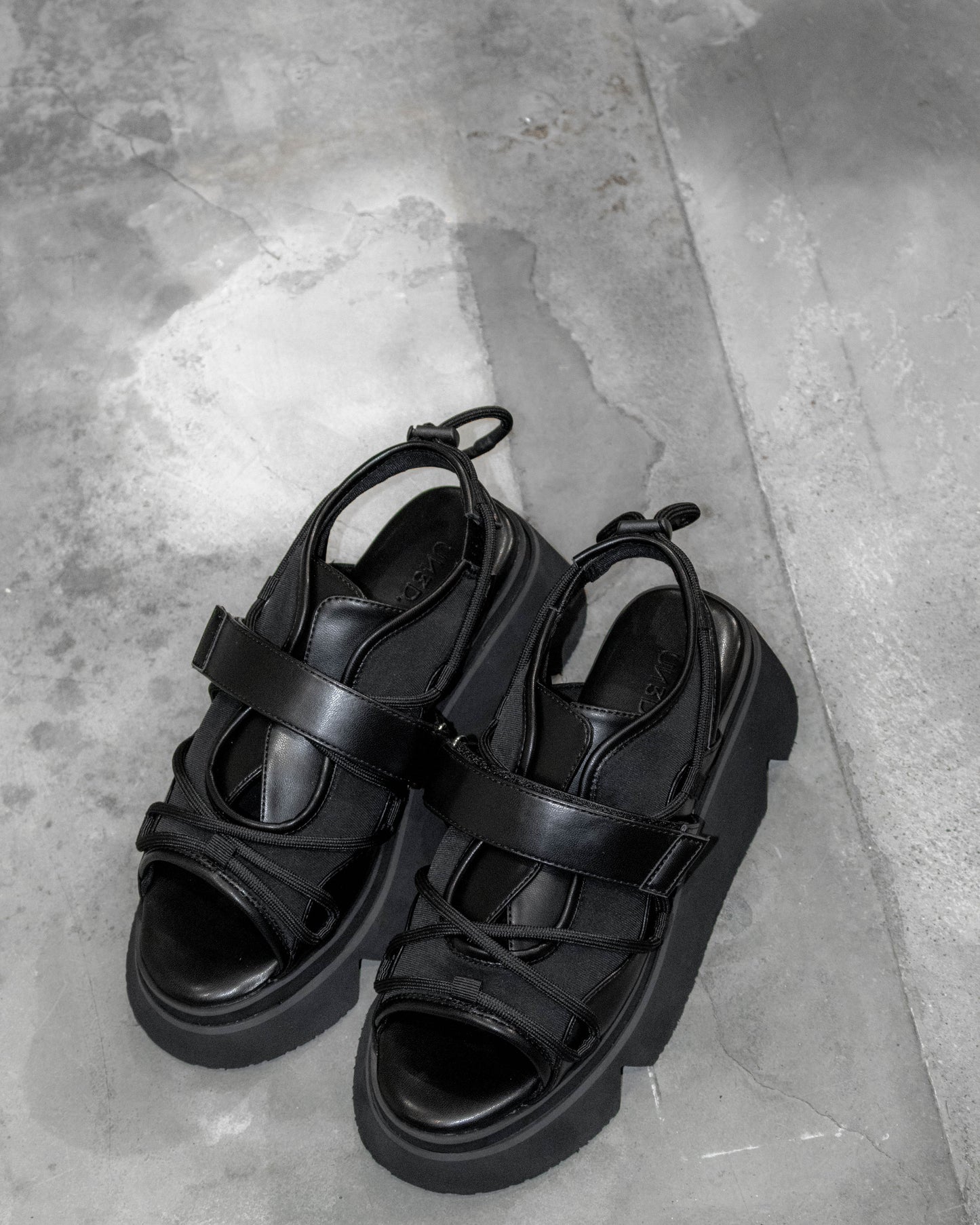 wave cord volume sole sandals