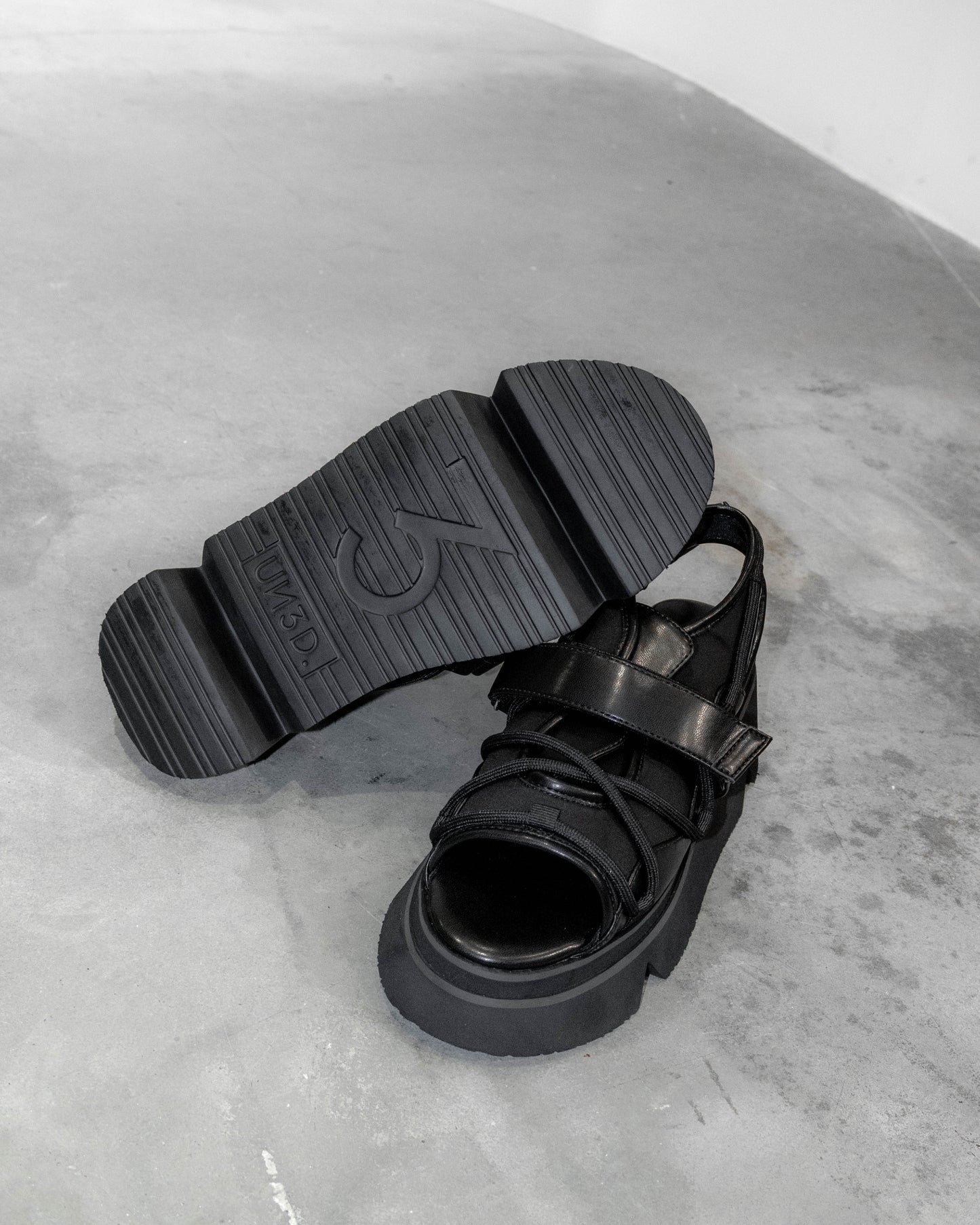 wave cord volume sole sandals