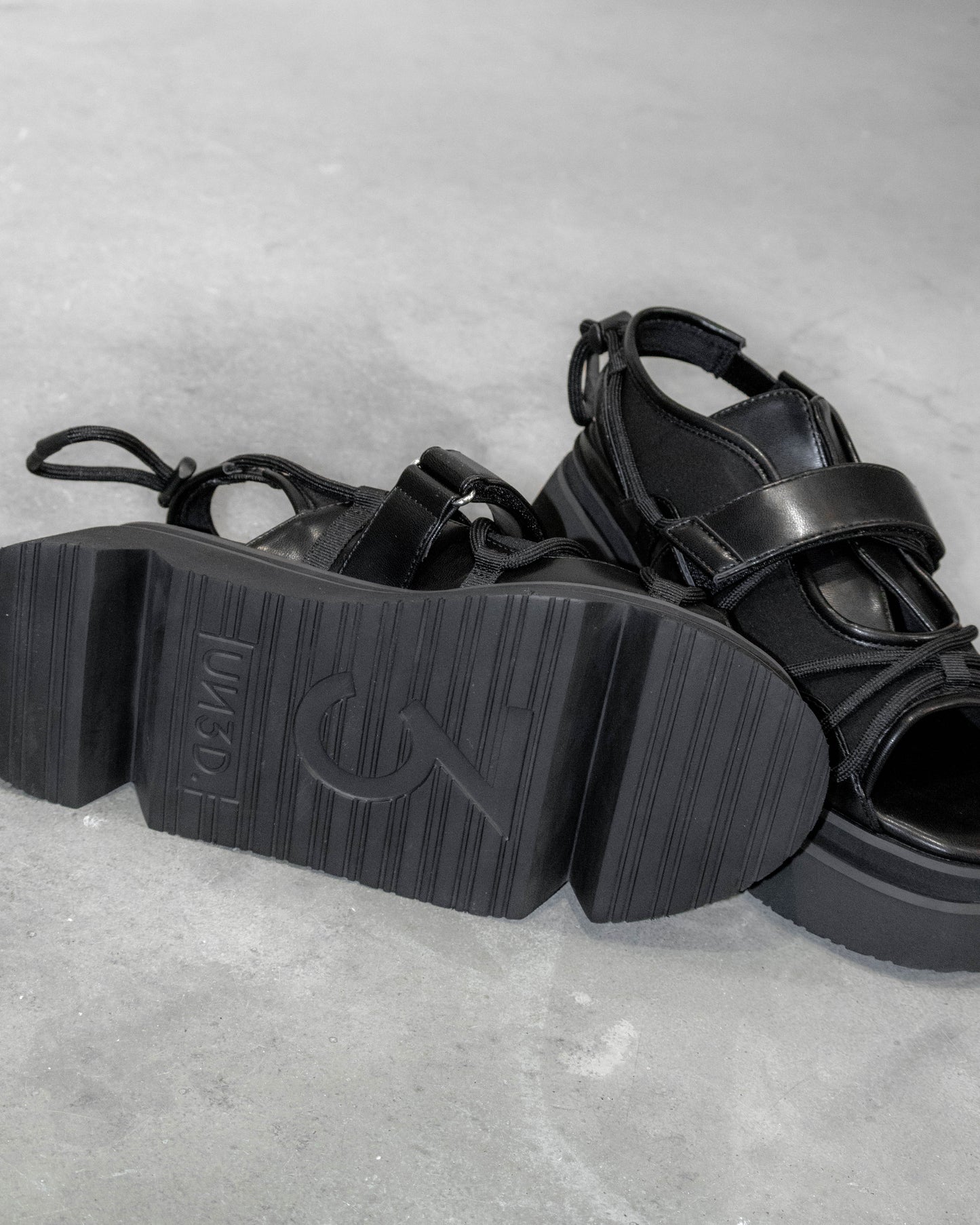 wave cord volume sole sandals