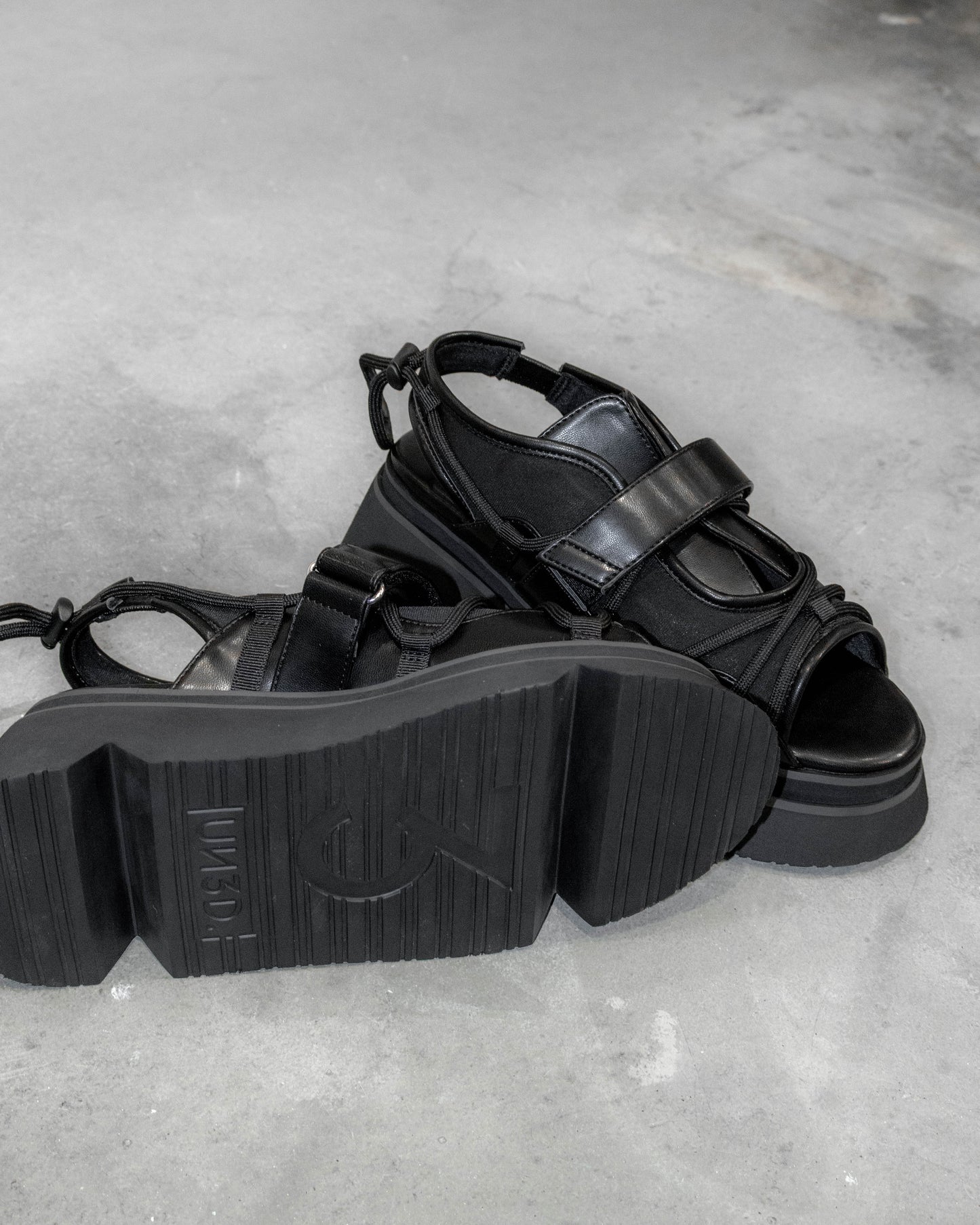 wave cord volume sole sandals