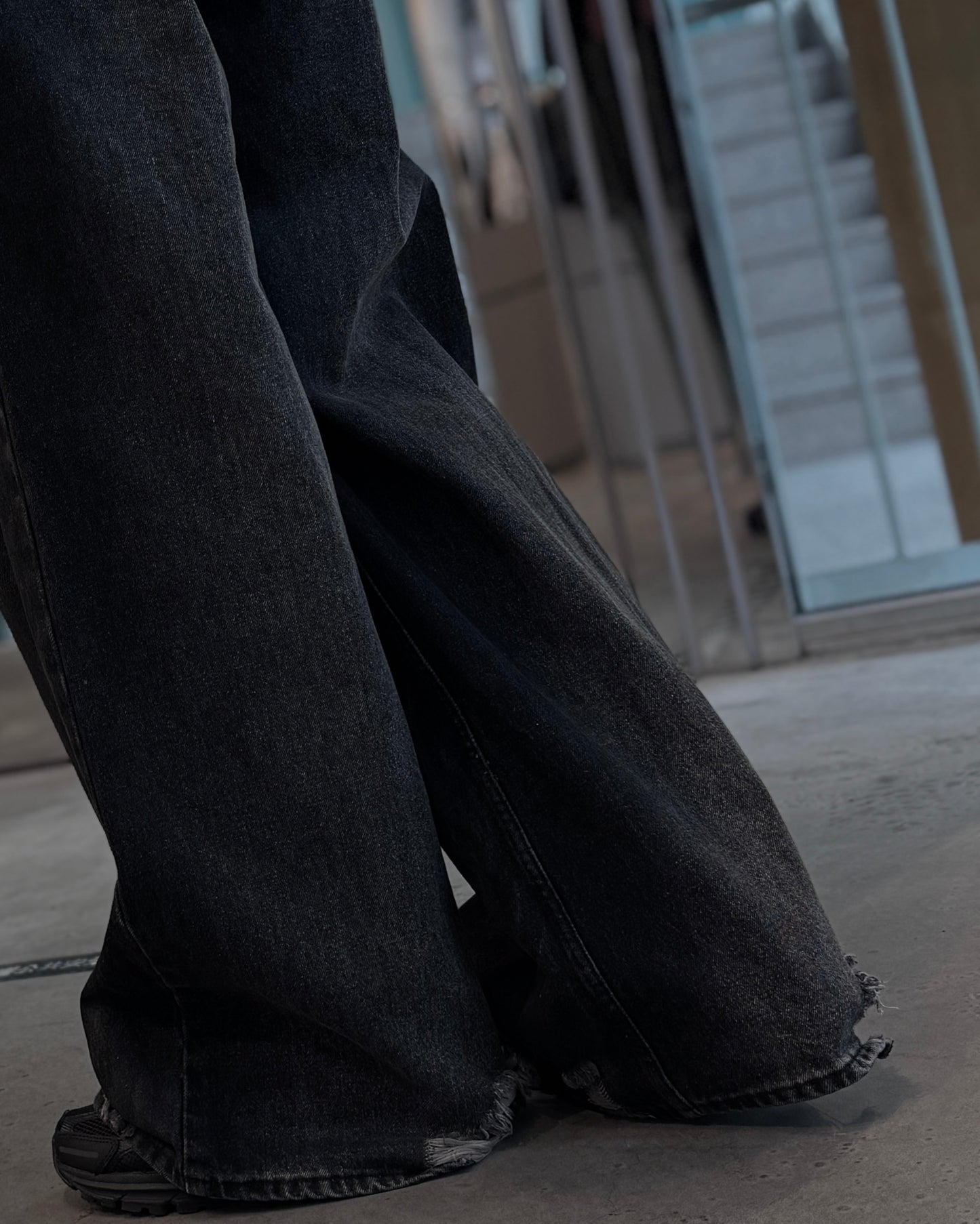damage denim pants(unisex)