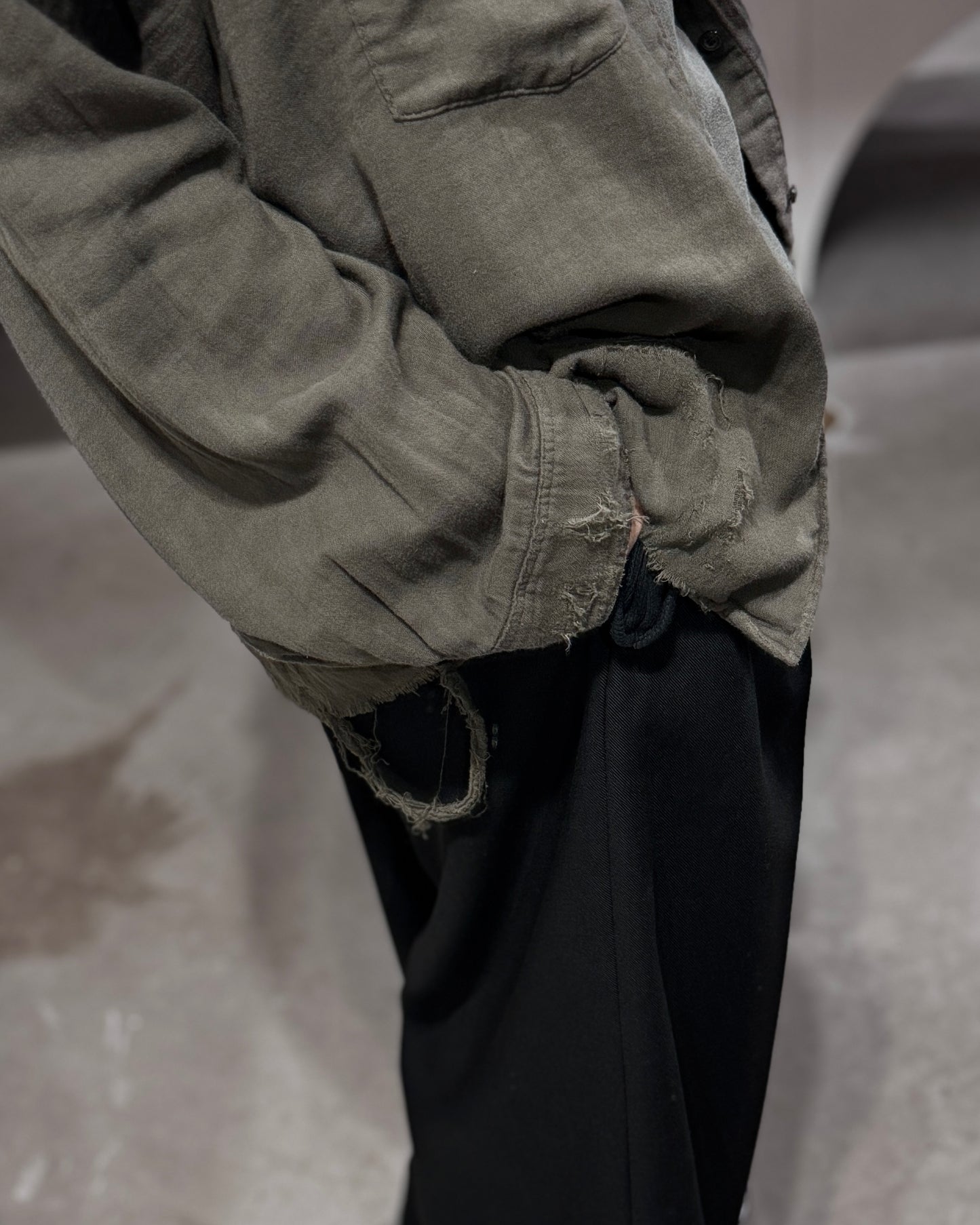 double gauze crash ls shirt