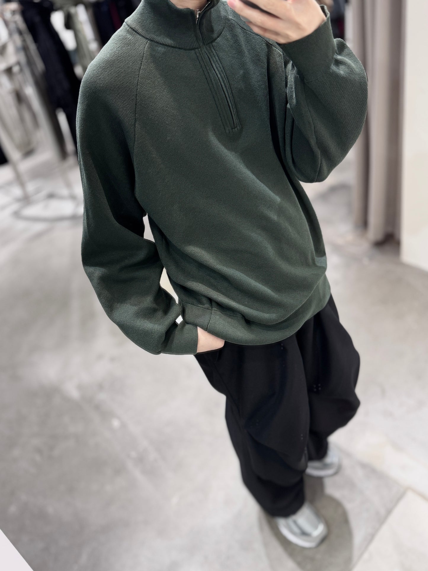 active dry half zip pullover