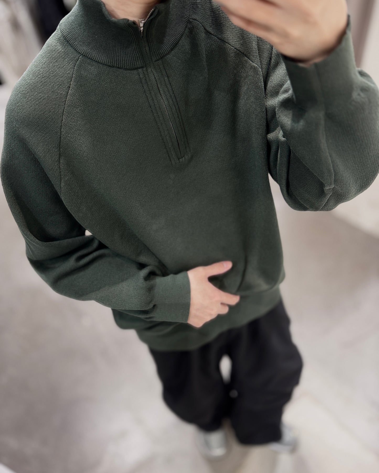active dry half zip pullover