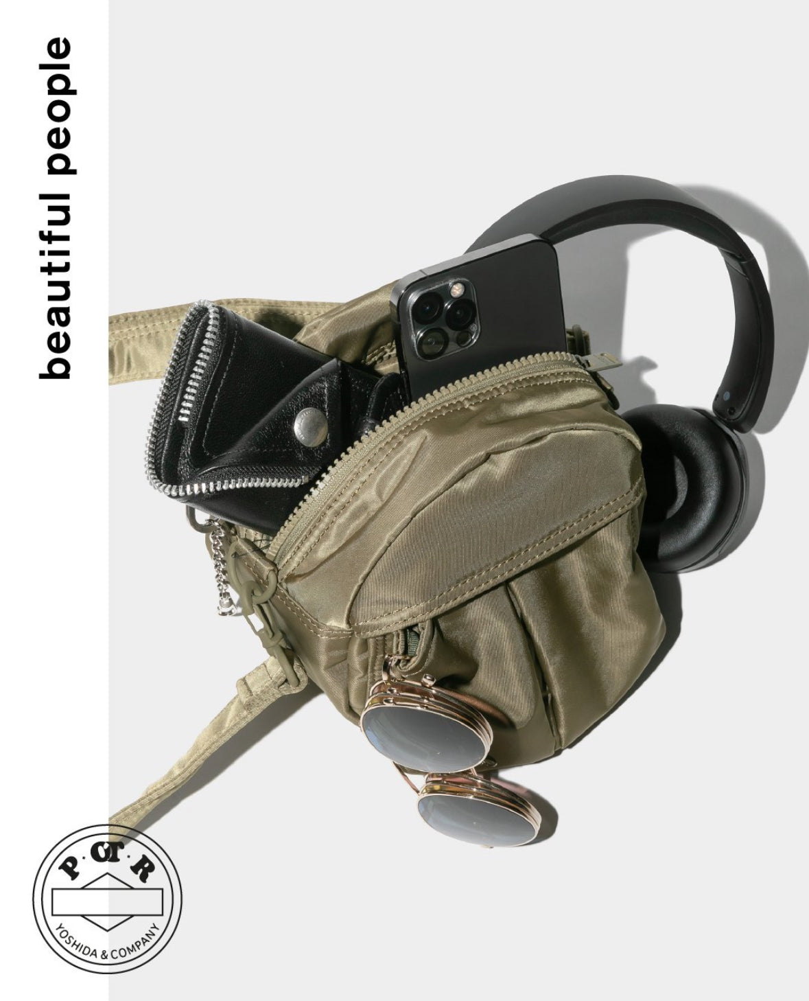 POTR x bp shoulder bag in nylon twill