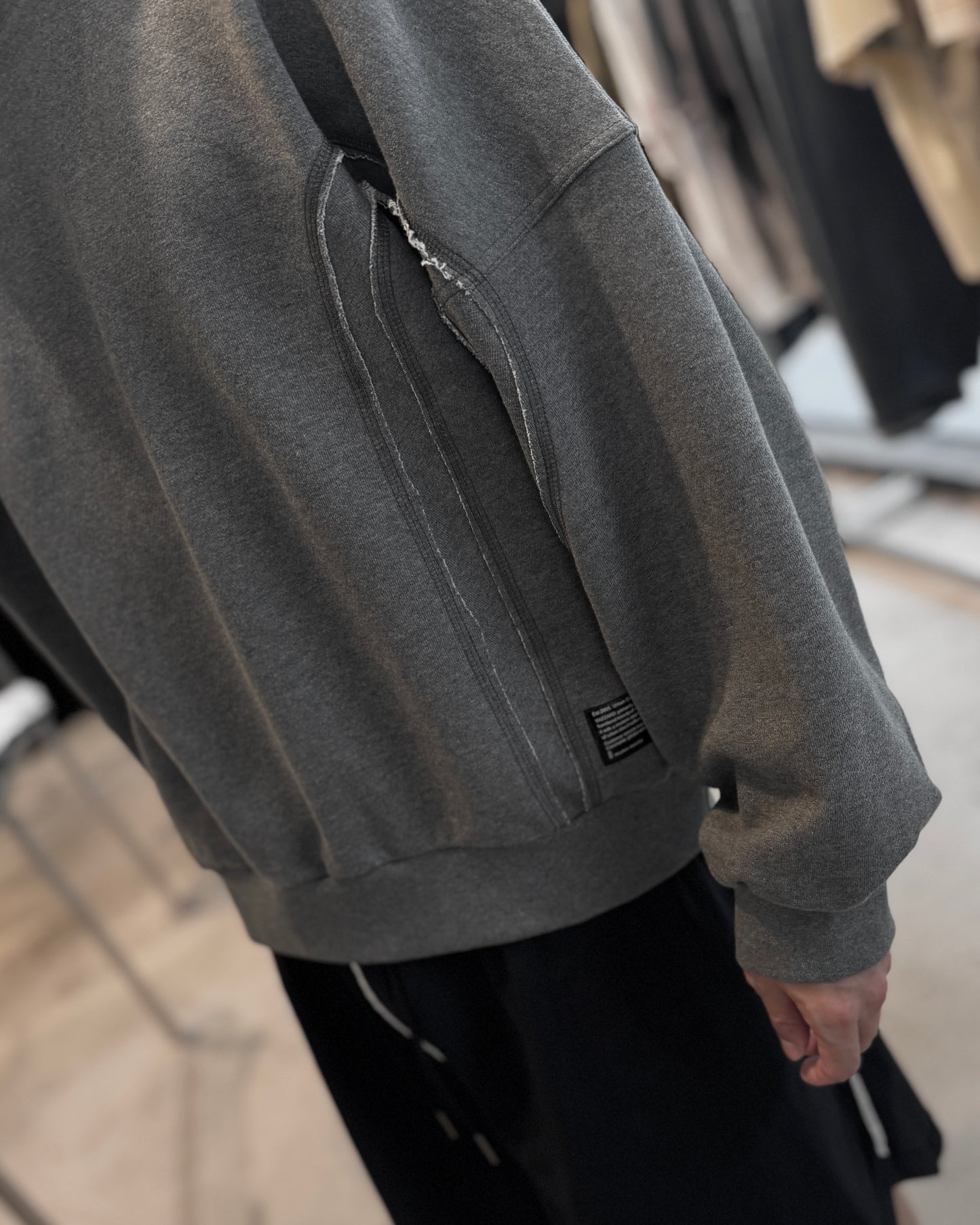 cut off sweat shirt