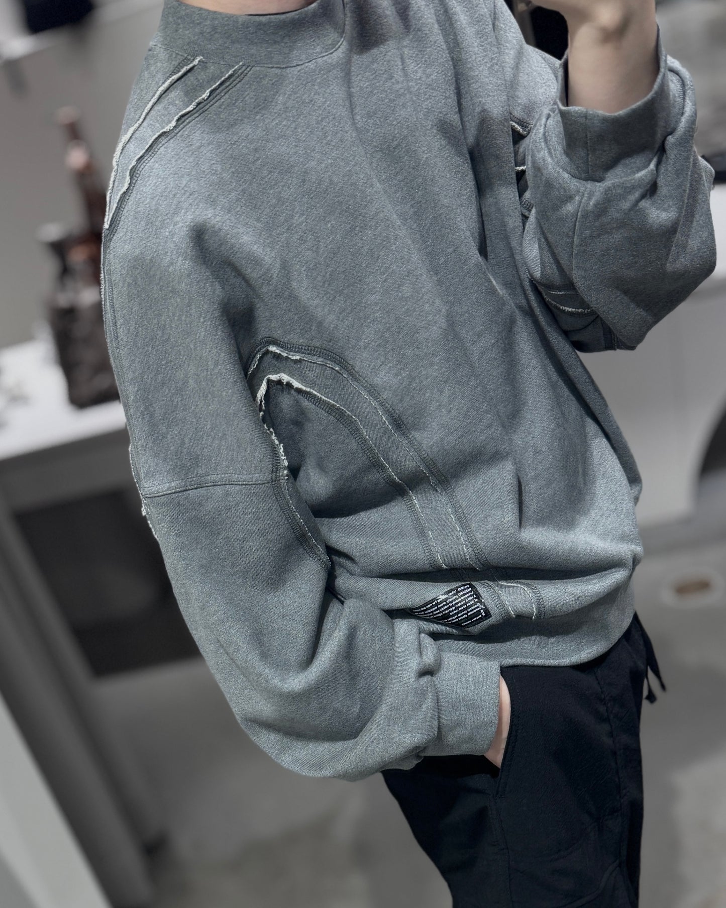 cut off sweat shirt