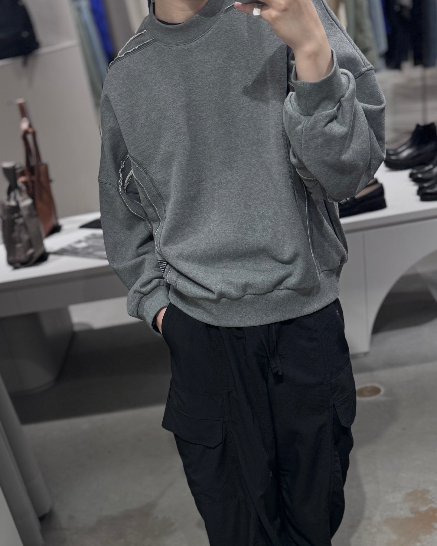 cut off sweat shirt