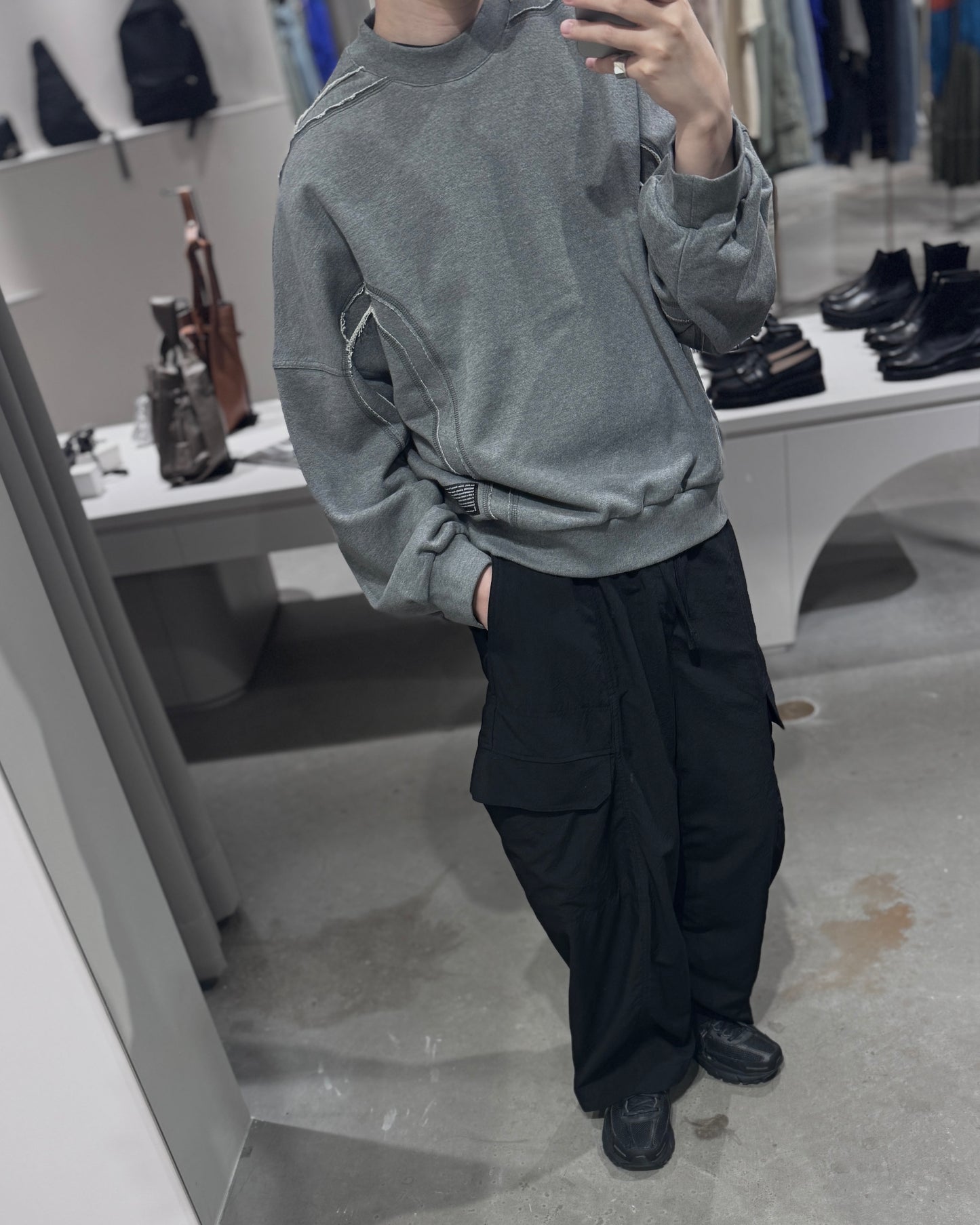 cut off sweat shirt