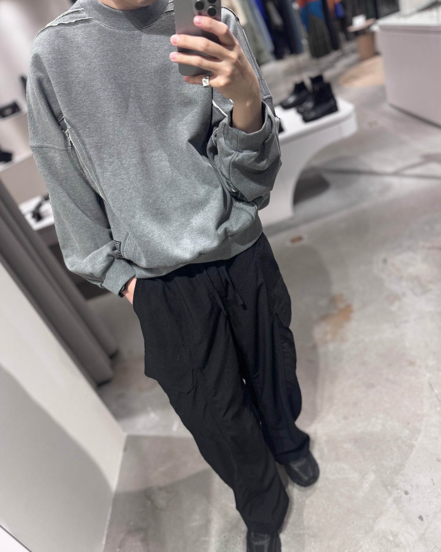 cut off sweat shirt