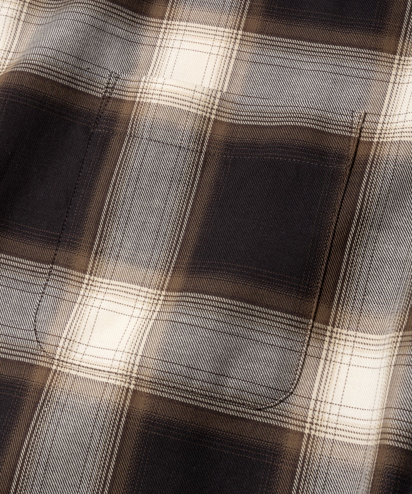 organic cotton ombre check regular collar ss shirt