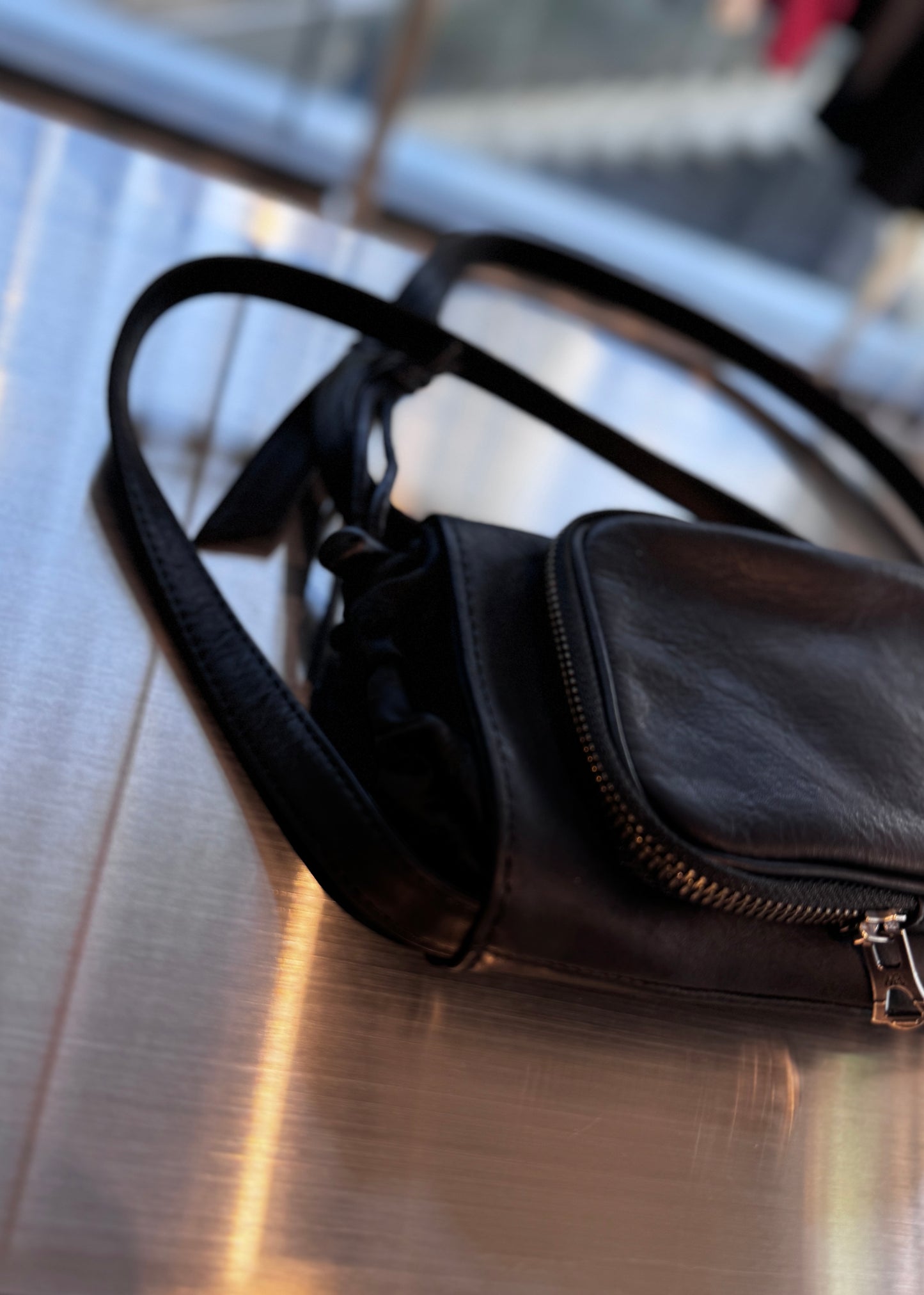 water proof washable leather mobile bag