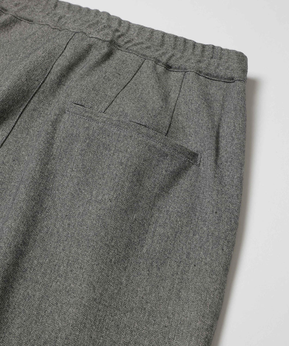 peachskin stretch gabardine / 2tack wide easy pants