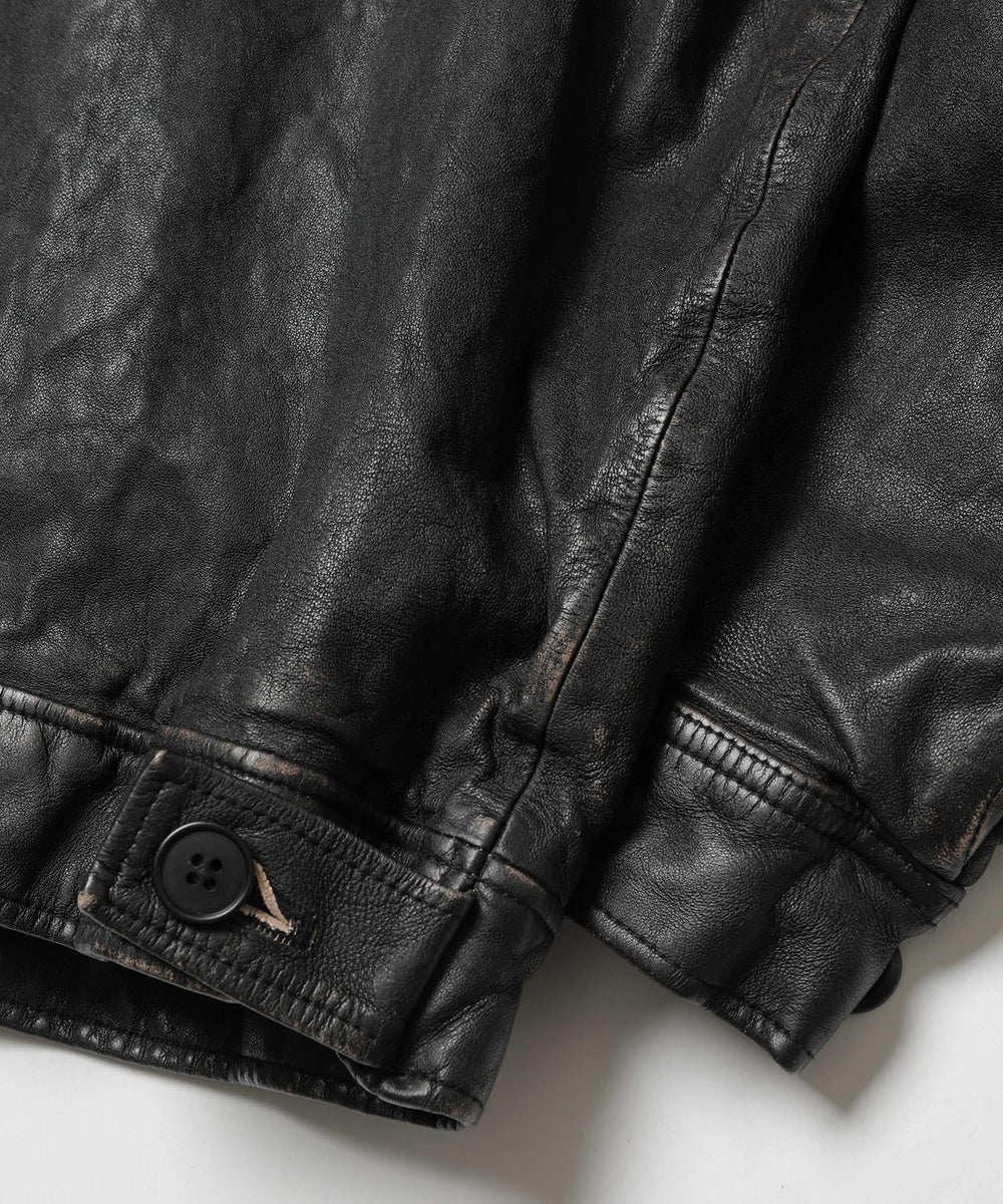 vintage craft sheep leather/oversize riders