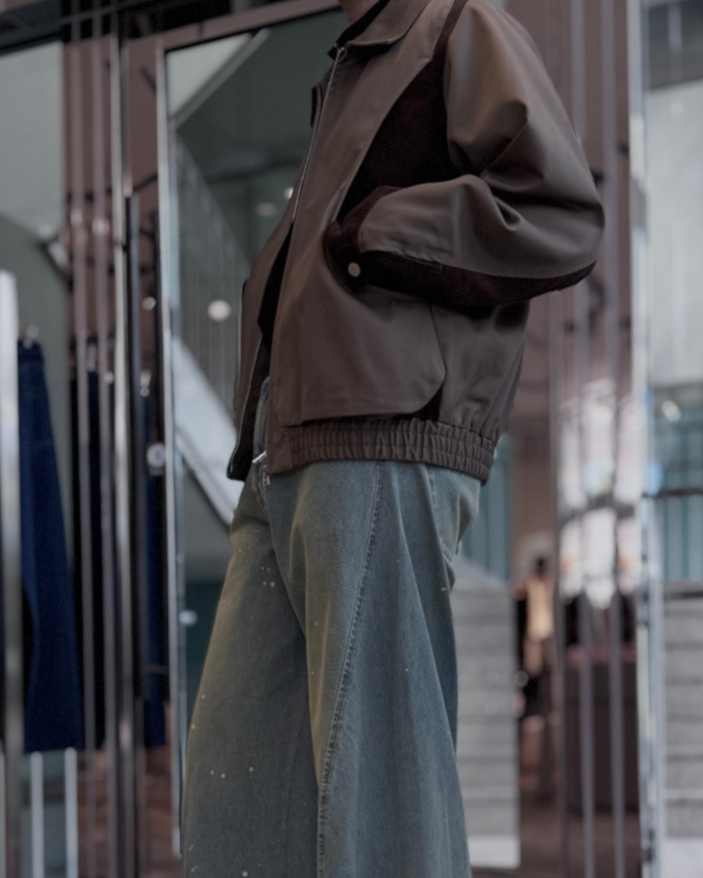 cut up harrington jacket